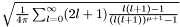 $\sqrt{\frac{1}{4\pi}\sum_{l=0}^{\infty} (2l+1)\frac{l(l+1)-1}{(l(l+1))^{\mu+1}-1}}$